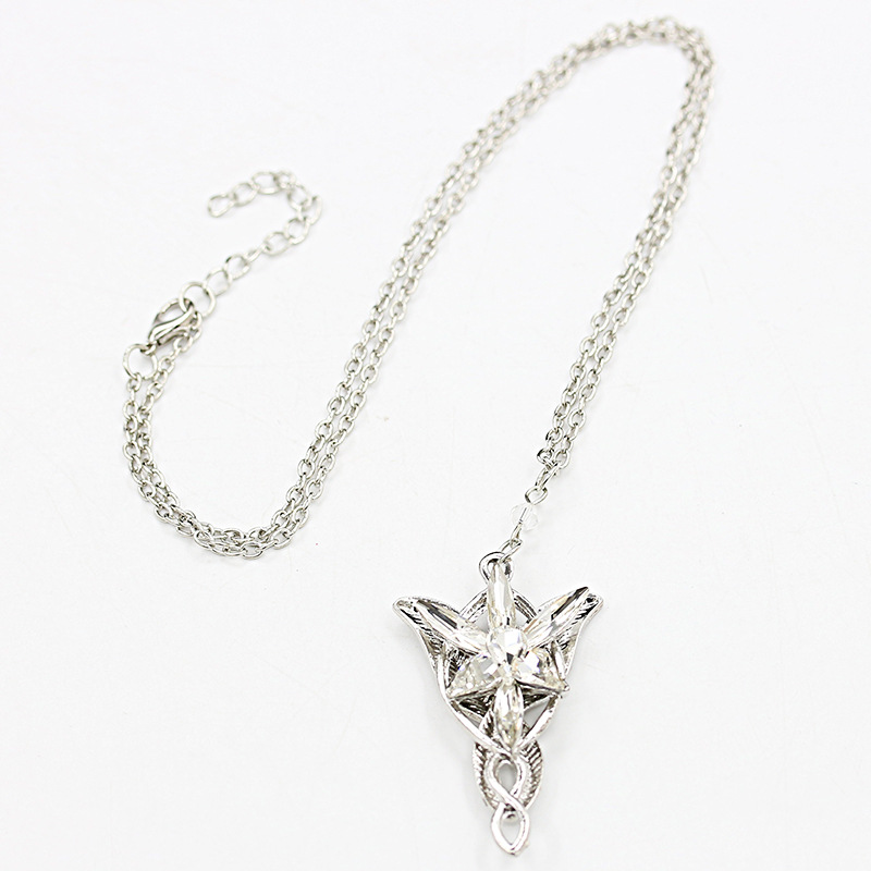 

Gold Silver Color Alloy Crystal Evenstar Pendant Necklace New Hot Sale Twilight Star Choker Necklaces Women Fashion Jewelry