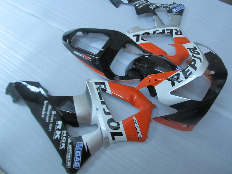

Injection molded 100% fairing kit for Honda CBR900RR 00 01 silver red black fairings set CBR929RR 2000 2001 OT24, Multi-color