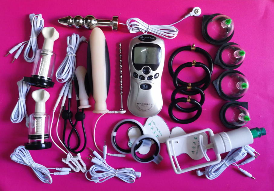 hot Electro Estim Set for Him Male Fetish Fantasy Series Shock Therapy KitSex Toys For Couples