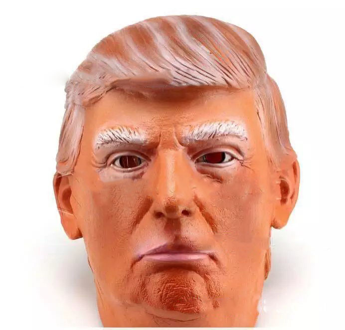 

Donald Trump Overhead Mask Props Funny Latex Masks Famous Celebrity Billionaire Cosplay Masquerade Costume Trump Mask