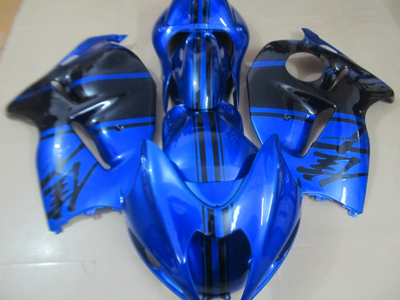 

Bodywork fairing kit for Suzuki GSXR1300 96 97 98 99 00 01-07 blue black fairings set GSXR1300 1996-2007 OT07, Same the picture