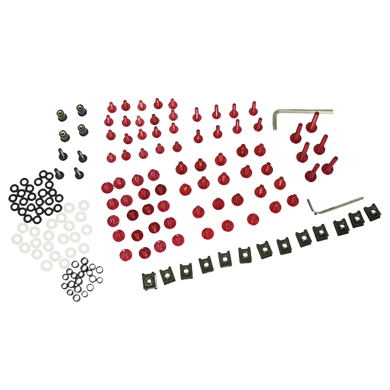 

Motorcycle Sportbike Fairing Body Bolts Kit Fastener Clips Screws