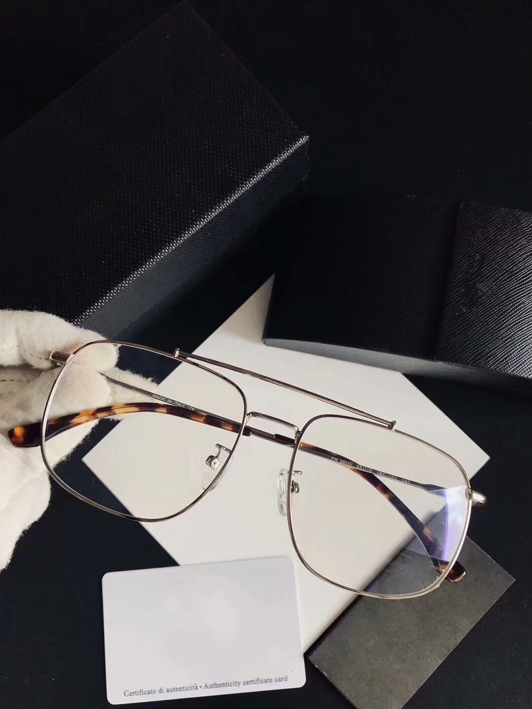 

New eyeglasses frame PR56UV Spectacle Frame eyeglasses for Men Women Myopia Glasses frame clear lens With Original case