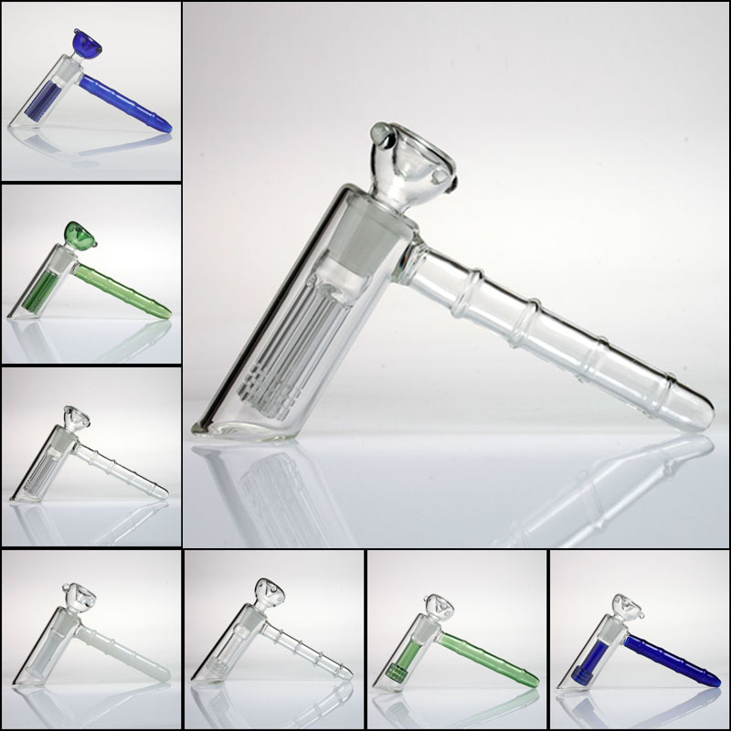 

New glass hammer 6 Arm perc glass percolator bubbler water pipe matrix smoking pipes tobacco pipe bong bongs showerhead perc two functions