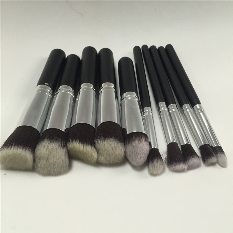 

5set Professional 10pcs Makeup Brushes Set Charming Pink Cosmetic Face Eyeshadow Brushes Free Shipping