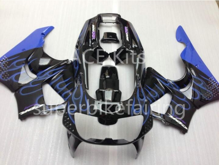 

3 free gifts For HONDA CBR900RR 96 97 CBR 900RR 893 1996 1997 Fairing black Blue flame AS13