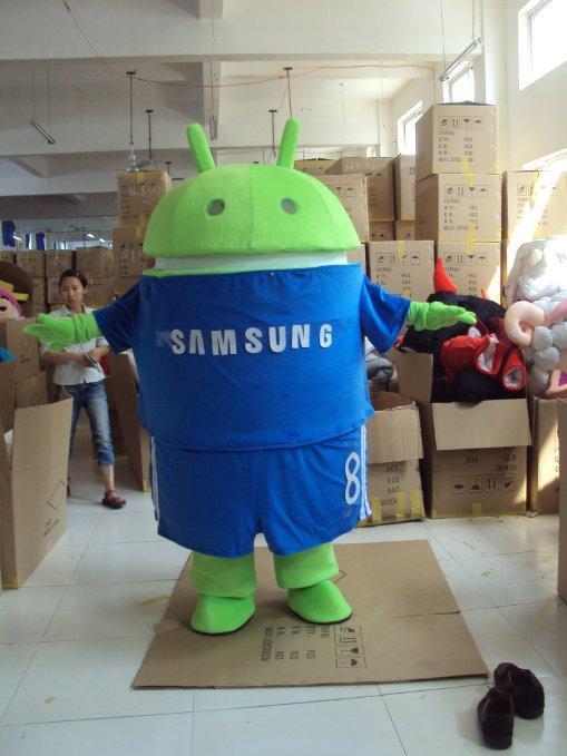 

2018 High quality Adult Suit Size Professional Android Robot Mascot Costume Cartoon, Green