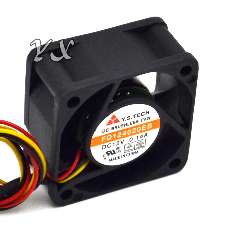 

Ultra- durable original Y.S.Tech FD124020EB 4020 4CM 12V 0.14A double ball bearing fan for Wonsan 40*40*20mm