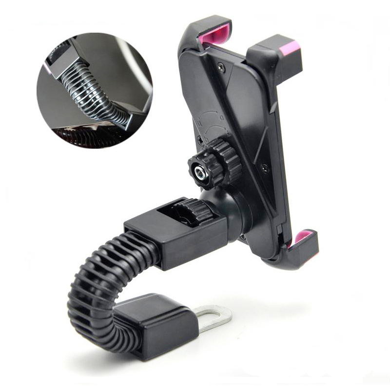 

Universal Motorcycle Motorbike Car Mount Holder Phone Stand Rearview Mirror Mounting Bracket for Cell Phone GPS