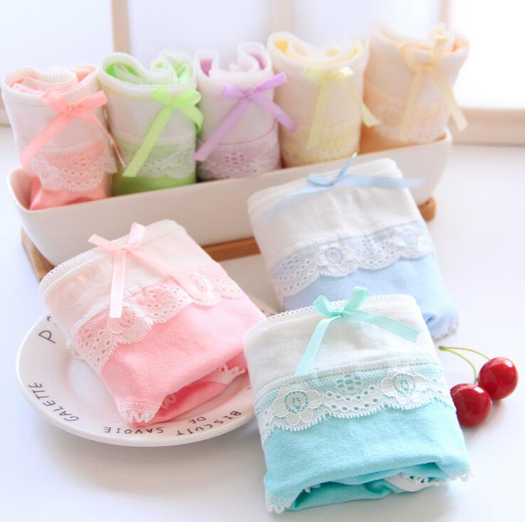

nice gift Candy Lace Bracelet Women's Panties Women Cotton Underwear NP010, As picture