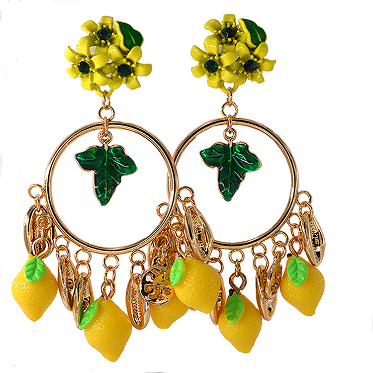 Chapado en Plata Pendientes De Girasol Amarillo Cristal Verano Flor Brillante