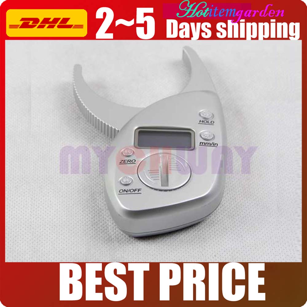 Portable Home Use Digital LCD Body Fat Caliper Skin Fold Analyzer Skin Fold Thickness 50mm 2 inch Health Tester