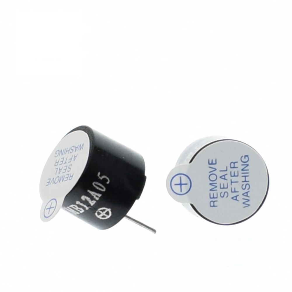5 Pcs 2 Borne Industrielle pi/ézo Buzzer d/’Alarme avertisseur sonore Noir
