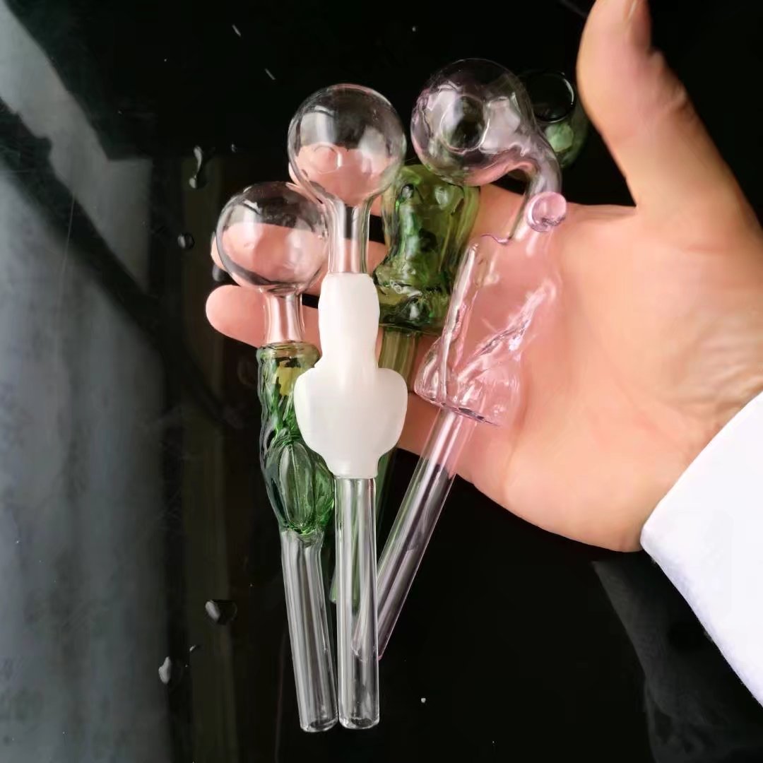 

New Mixed Color Beauty Burners Wholesale Glass Hose Smoking Pipe Fittings