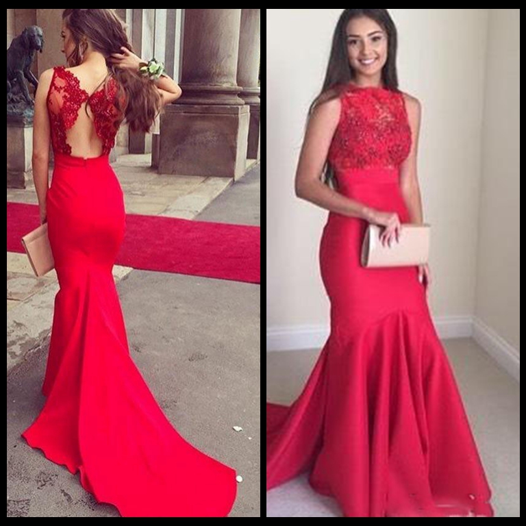 

Red Prom Dresses Mermaid Chiffon With Lace With Beading Long Vestidos De Gala Evening Party Gowns, Sage