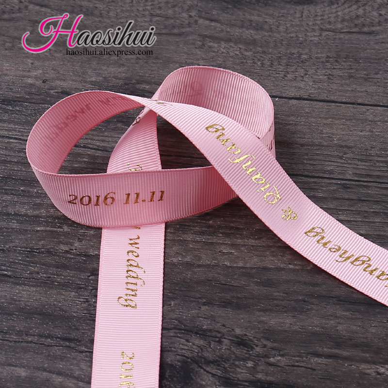 1''(26mm) personalized baby shower ribbons for favors grosgrain ribbons gift packaging christmas party decoration 100yards/lot-image-402657184