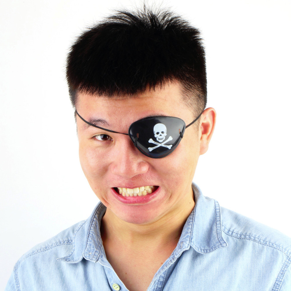 PIRATE EYE PATCH Skull And Crossbones Eye Patches Party Bag Favor Fancy Dress UK 