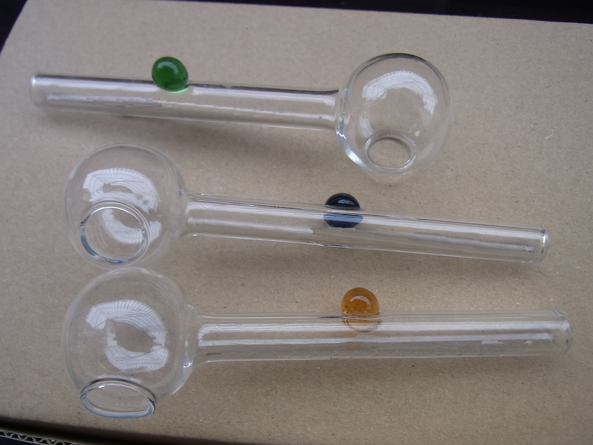 

Pyrex Glass Oil Burner Pipe Clear Color quality pipes transparent Great Tube tubes Nail tips nail G5