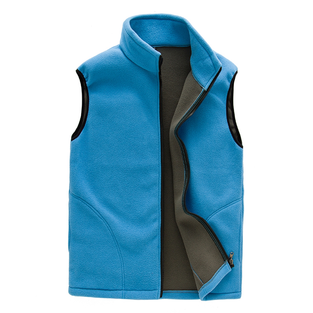 Wholesale- Men's Softshell Fleece Vest Slim Fit Windproof Tactical Jacket Active Gilet Sleeveless Stand Collar Windproof Winter Jacket
