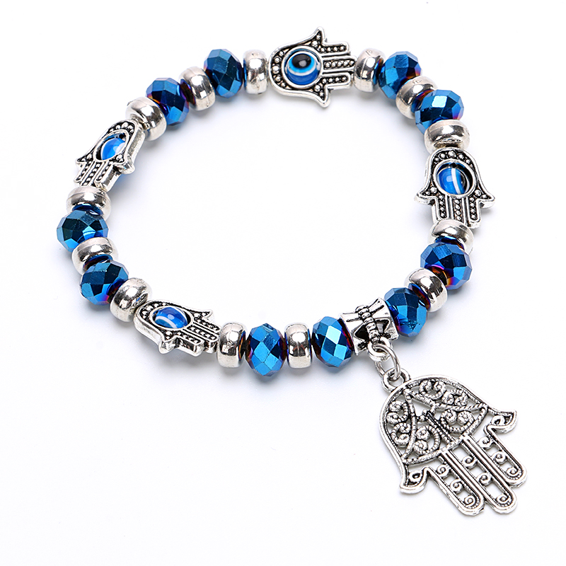 20Pcs evil eye Beads Judaica Charms Turquie Oeil Bleu Pendentif Perles Bijoux Making
