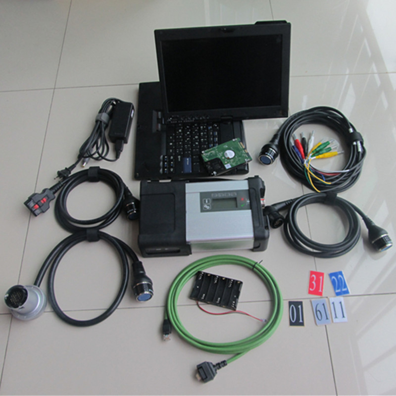 

MB STAR C5 SD connect Auto diagnostic tool scanner 2022 software Xentry Developer full chip with laptop x201 4gb ram