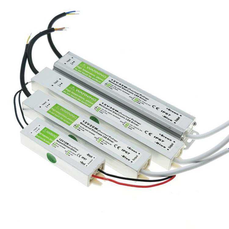 

DC12V Waterproof IP65 Power Supply AC110-240V imput DC12V output 10W 20W 30W 45W 60W 80W 100W 150W 200W led transformers