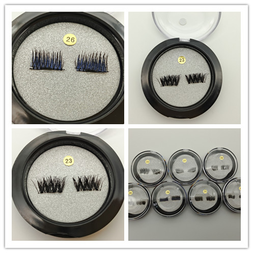 3D Magnetic Eyelashes Pure Handmade Eyelashe Reusable False Magnetic Eyelashes Extension 3D Eyelash Extension Magnetic Eyelashes-image-404629542