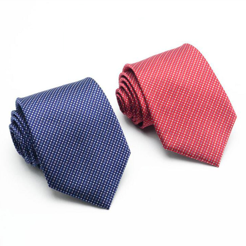 

High Quality Men's Slim Ties Red Neck Skinny Tie Neckties 8cm Width Wedding Business Casual Men Neckwear