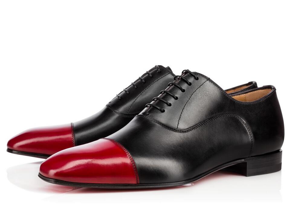 red bottom oxford shoes
