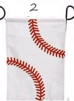 

130pcs Baseball and Softball Sports Garden Flags Wholsale Blanks Yard Flag in 2 color Decorate Your Garden
