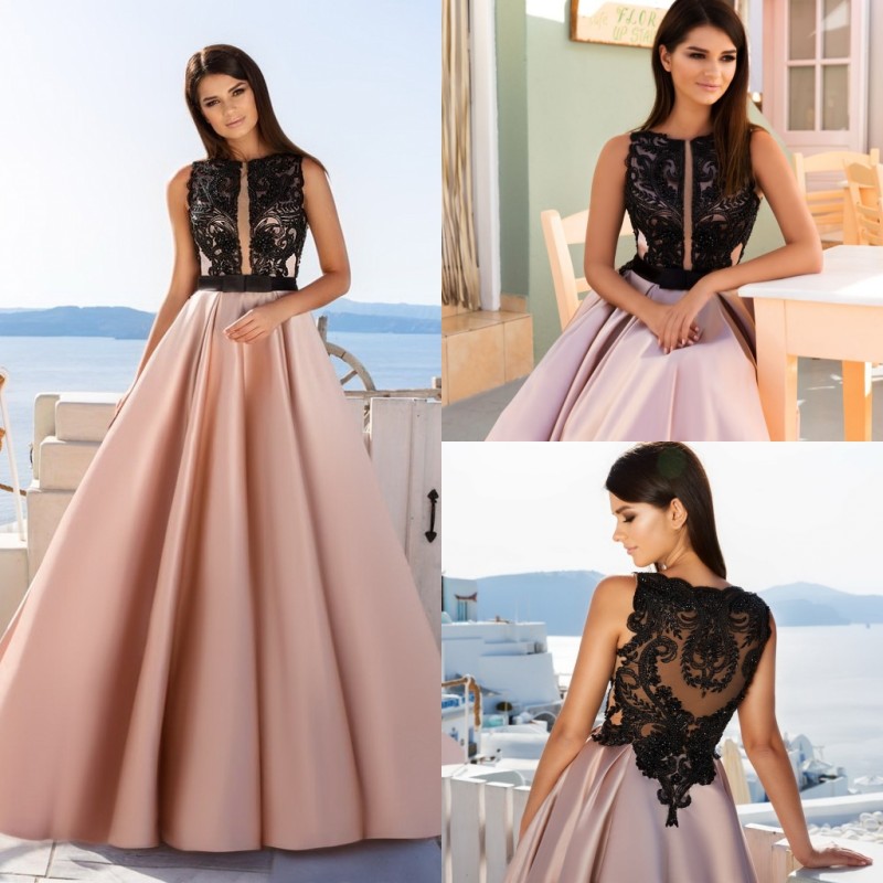 

Beaded Prom Dress Jewel Neck Dresses Evening Wear Bow Sash A Line Plus Size Party Gowns, Same as picture