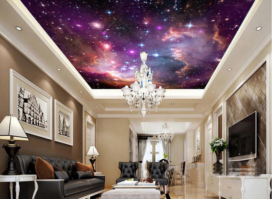 

fashion decor home decoration for bedroom Dream dazzle sky zenith fresco 3d ceiling murals wallpaper