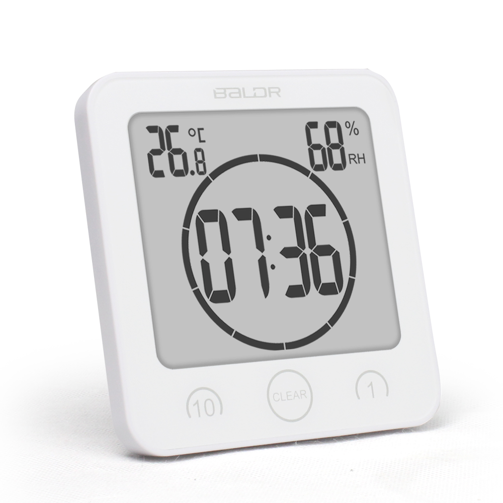 

New Digital Waterproof Shower Wall Stand Clock Humidity Temperature Timer