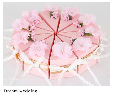 

Wedding Supplies Flower Style Favor Holders Chocolates and Candys Box 6 Colors Pure Hand-made Beautiful and Fashion Design, Violet