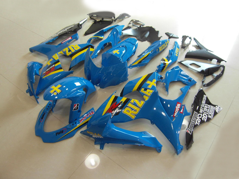 

Injection molding 100% fit for Suzuki GSXR1000 09 10 11-15 blue black fairings set GSXR1000 2009-2015 OT29, Same as picture