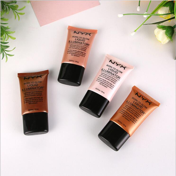 

NYX Liquid Foundation Face Concealer Makeup Born To Glow Liquid Illuminator BB Cream Make Up Powder Cosmetics Skin Care 18ml, One