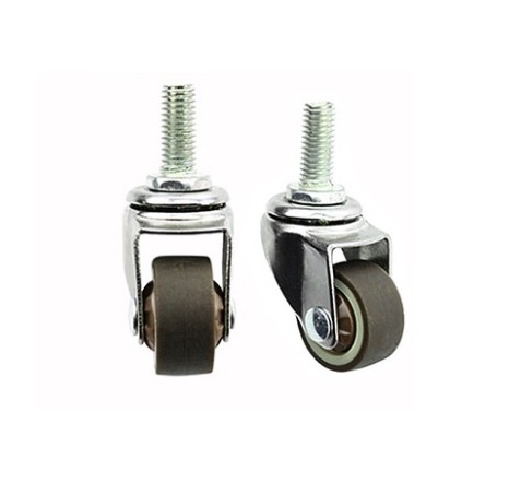 

4PCS/LOT Wheel D:25mm M6 (1inch) furniture parts hardware Mute Universal Wheel Caster Display Cabinets Casters(Loading 20kg)