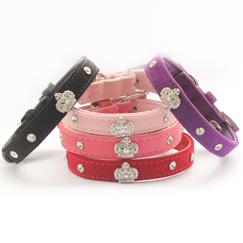 

armipet Rhinestone Crown Charm Decoration Pet Dog Cat Collar Princess Collars For Dogs 6041024 Puppy Leashes Supplies