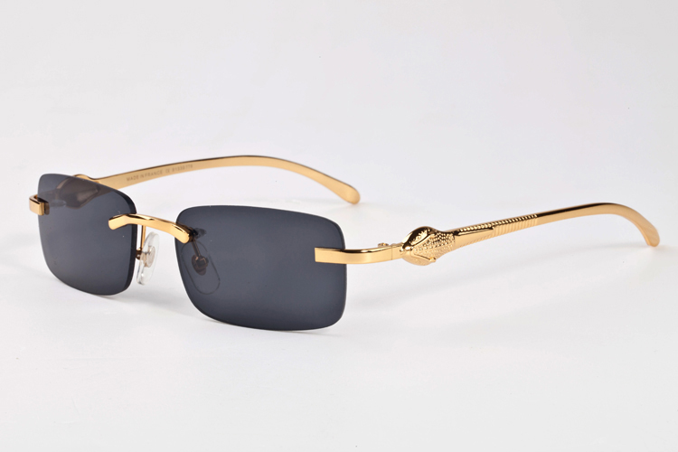 

new fashion sports sunglasses for women rimless sunglasses silver gold frame and black gray brown multi color mirror leopard series