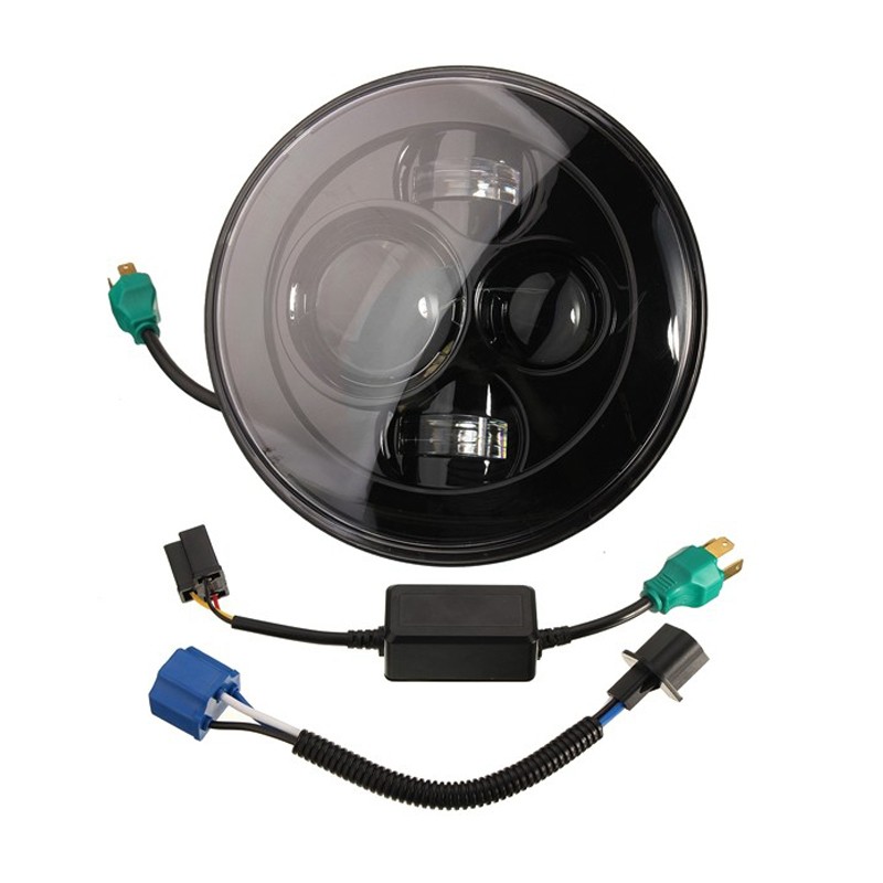 1 pièces de haute qualité 48W 4800LM 7 pouces moto led lumière harleys daymaker led phare LED pour camion Jeeps