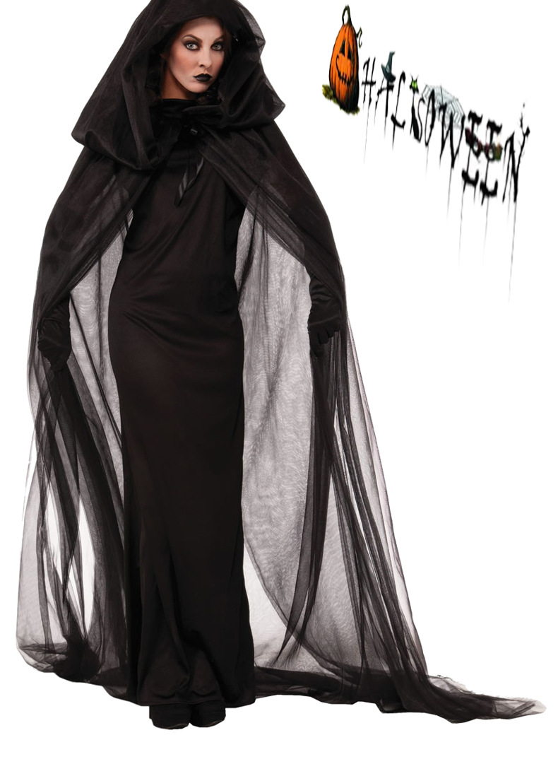 

Gothic Witch Halloween Costume Sorceress Costume Adult Witch Fancy Dress Witch Wicked Cosplay, Black