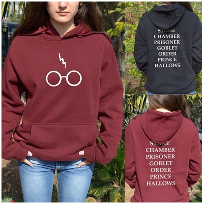 

Women' Hoodies pop cartoon eye pattern letter printed hooded long sleeved, Red