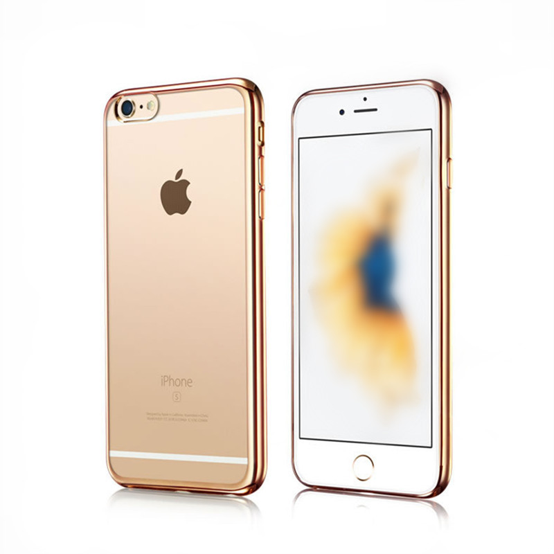 

Clear Crystal Ultra-thin Soft TPU Electroplating Case Cover For iPhone X 10 8 7 6 6S Plus Galaxy S8 Plus Note 8 A3 A5 A7 2017 Plating case
