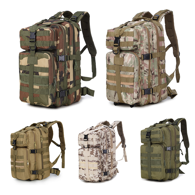 

Outdoor Sports 35L 3P Military Tactical Backpack Oxford Waterproof Camouflage Camping Bag Hiking Bag Rucksacks Trekking Bag Should Bags, Choose color in follow item description