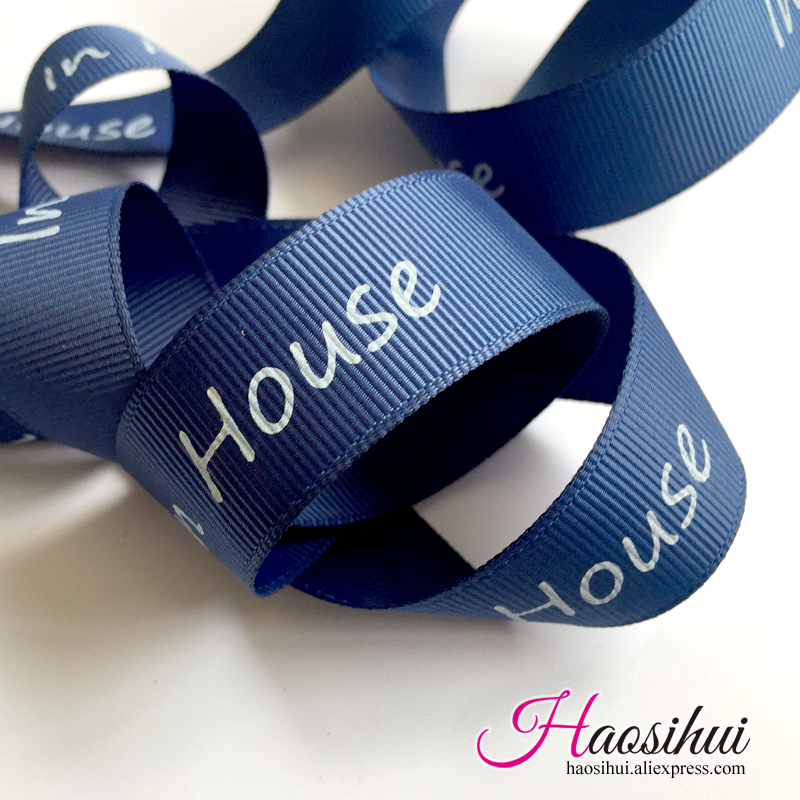 1''(26mm) Personalized Ribbons,Custom ribbon grosgrain private logo printed gift package decoration ribbons 100yards/lot-image-402654215