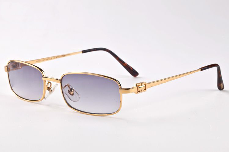Newest Full Rim Metal Gold Silver Frame Plain Mirror Glasses Brand Designer Sunglasses Maschio Buffalo Lunettes Gafas De Sol