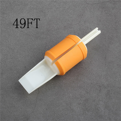 

49F 20pcs 30MM Disposable Tubes orange Soft Silicone Tattoo Grip Transparent Plastic Tubes Precise Combo For Free Shipping