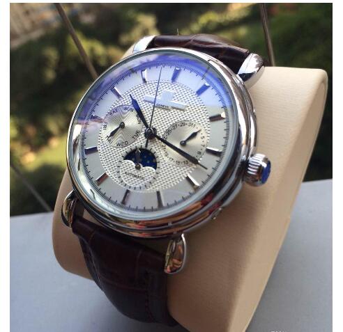 

2020 New Brown Black Leather Fashion Mechanical Men's Stainless Steel Automatic 2813 Movement Watch Sports mens Self-wind Watches Wristwatch