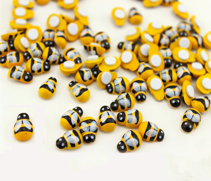 27 cm Abeille Coccinelle Coccinelle Miniature Décoration De Jardin Figurine Fée jaune