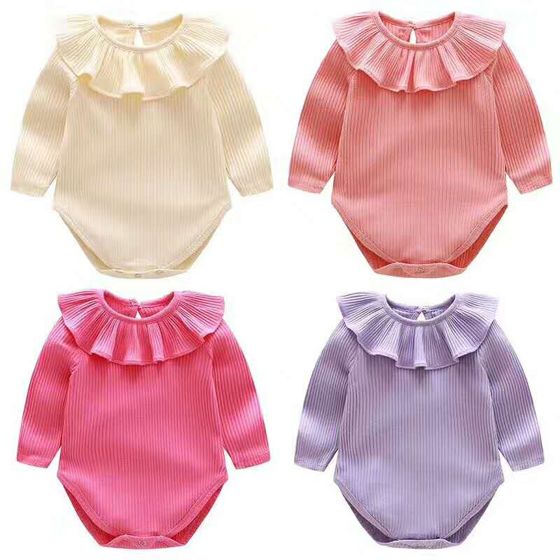 Cute Newborn Infant Toddler Baby Girl Clothes A001 Romper Bodysuit Outfits 0-12M & Photo Photography Costume Prop Set-image-403352872